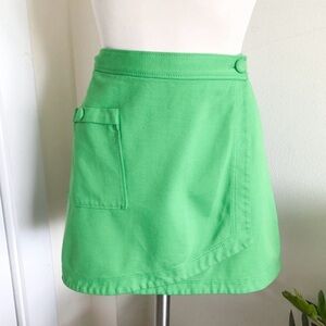 Z Spoke by Zac Posen Green Wrap Envelope Skirt with pocket